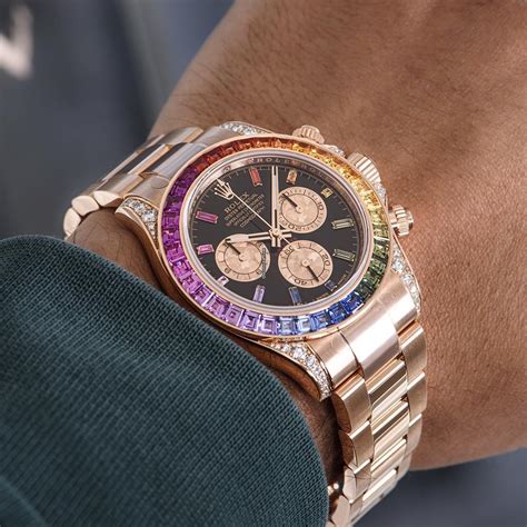 cinturino rolex rainbow|Introducing The Rolex Rainbow Daytona In Everose Gold Ref.